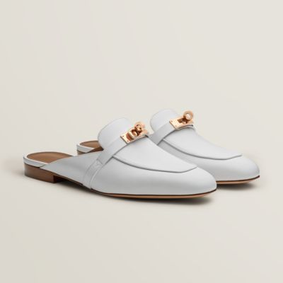 White mules hot sale with buckle